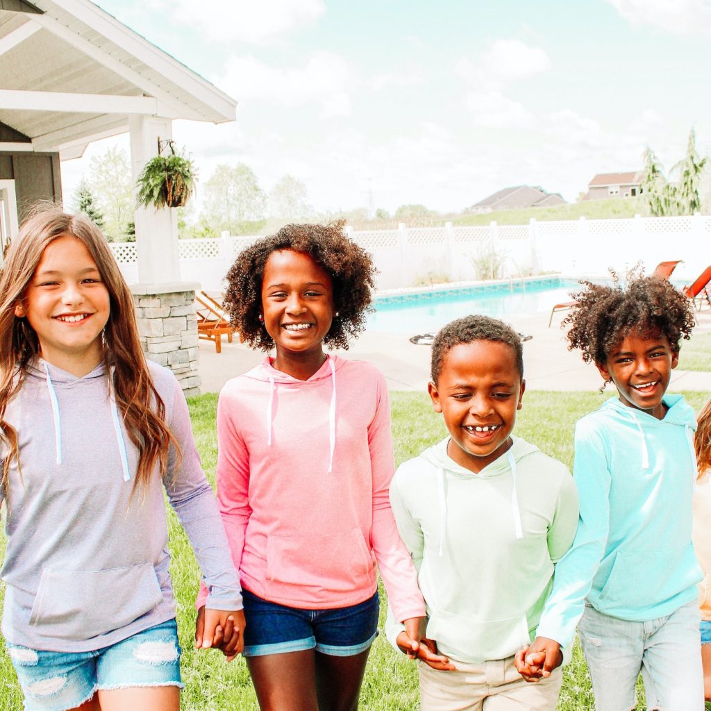 Happy children playing